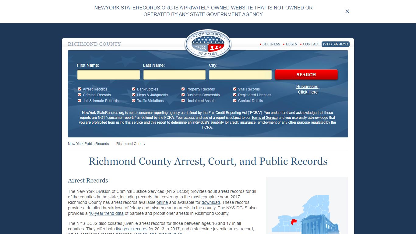 Richmond County Arrest, Court, and Public Records